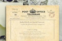 70 Special Telegram Wedding Invitation Template Templates in sizing 1024 X 795