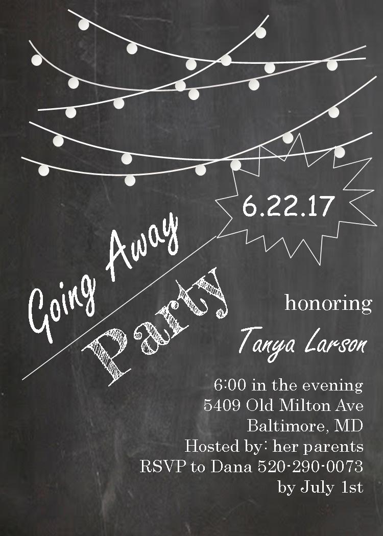 72 Find A Big Collection Of Going Away Party Invitation Template inside measurements 750 X 1050