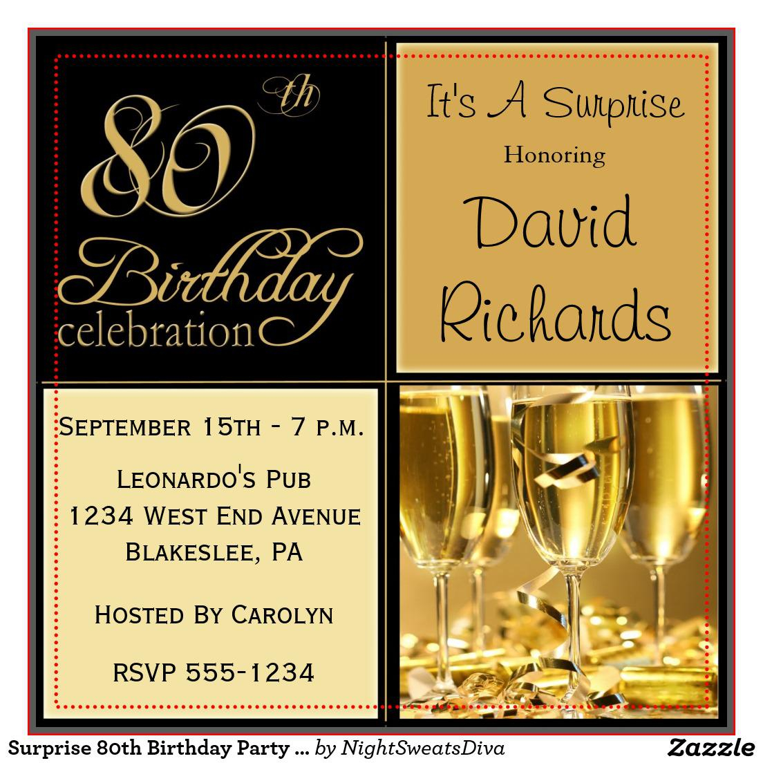 80th Birthday Party Invitations Templates Birthday Invitation Examples regarding measurements 1104 X 1104