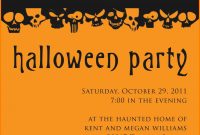 82 Create Custom Halloween Party Invitation Template Design Online throughout dimensions 1516 X 2116