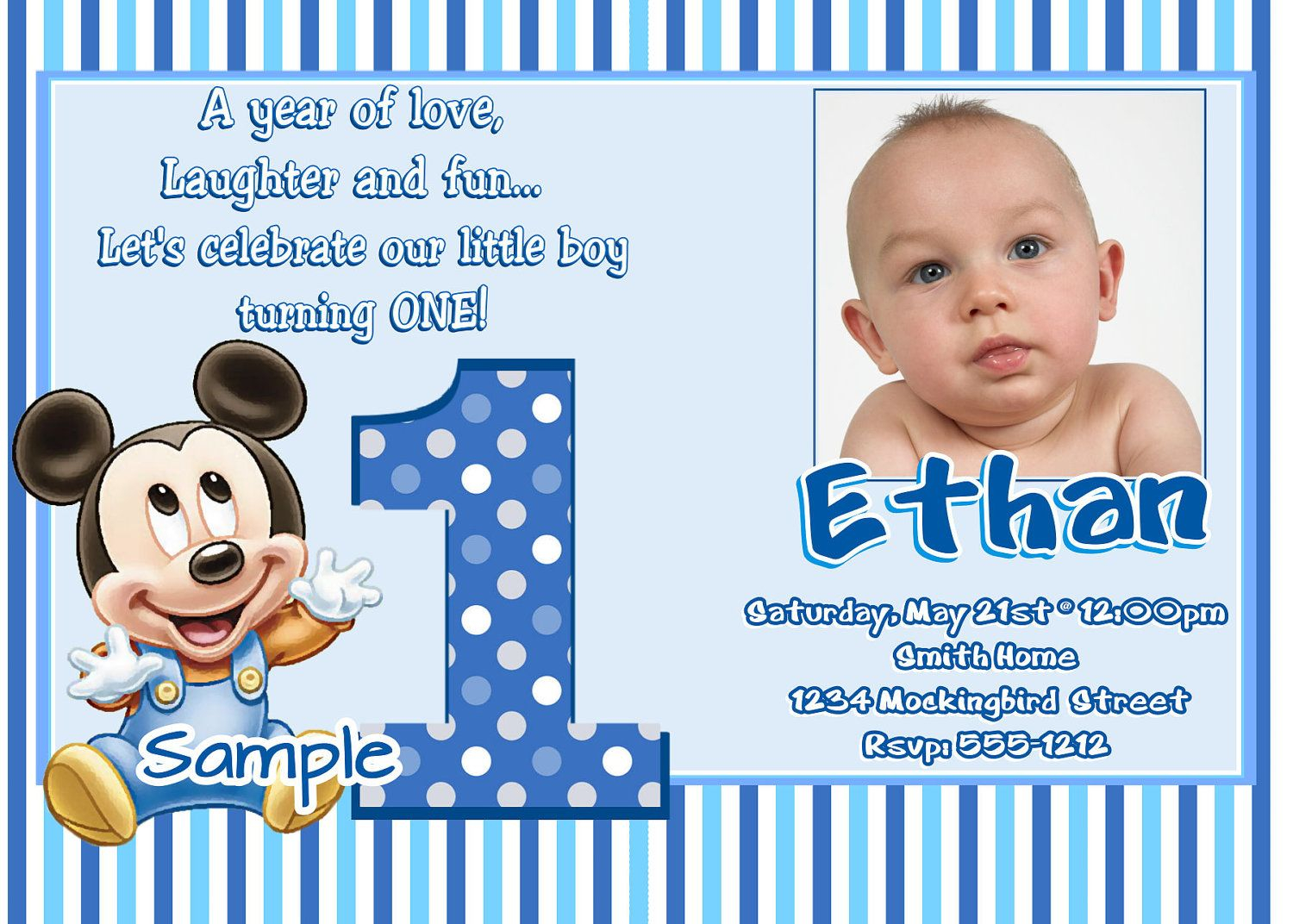 85 Create Amazing 1st Birthday Invitation Template Online Printable within sizing 1500 X 1072