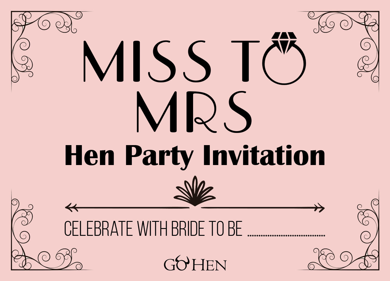 86 Customize Our Easy To Use Hen Party Invitation Template Photos inside proportions 1311 X 945