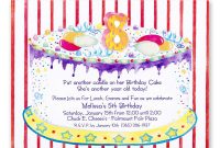 8th Birthday Party Invitations Wording Birthday Invitation For regarding measurements 1000 X 1000