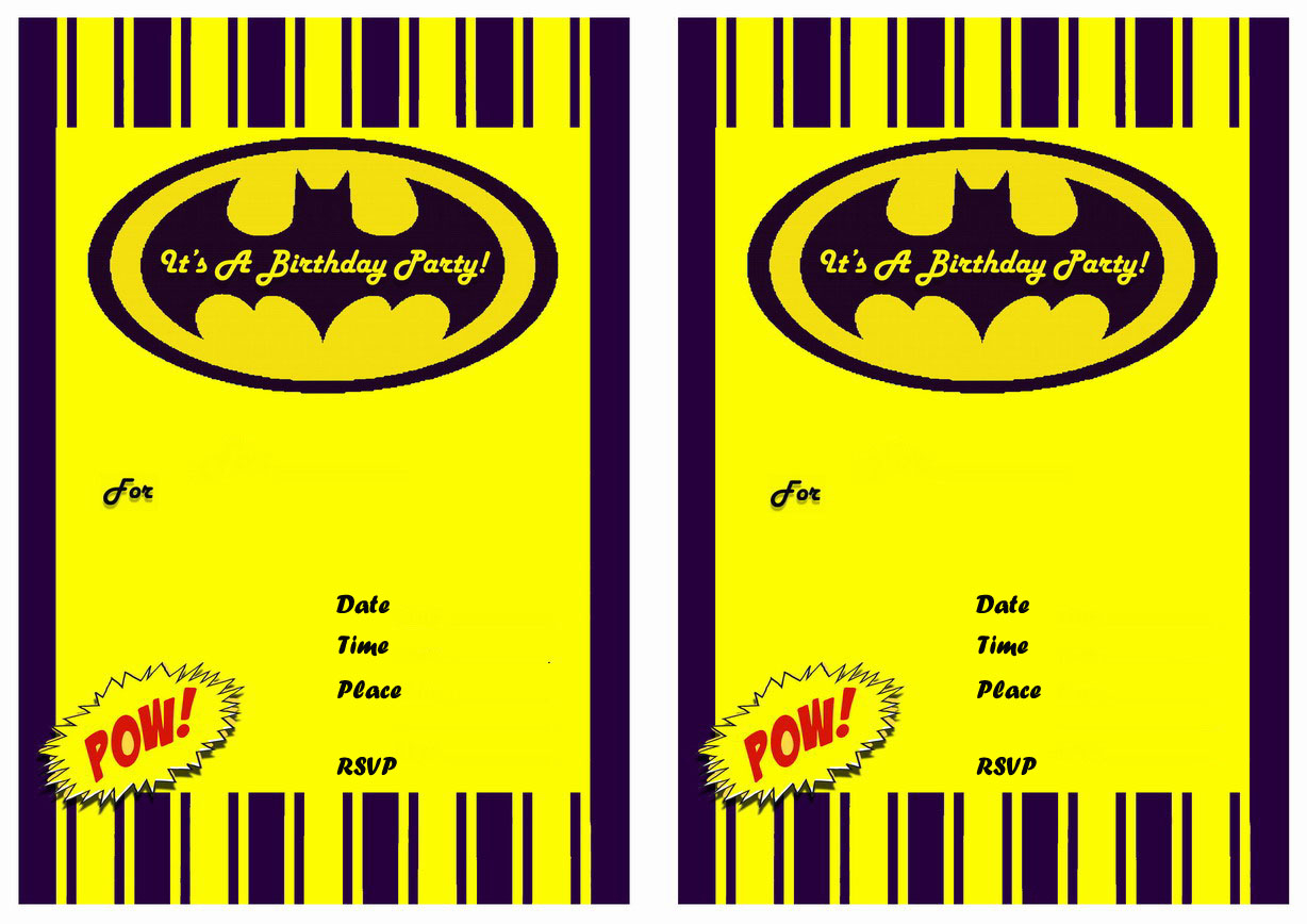 9 Awesome Batman Birthday Invitations Kittybalove within sizing 1228 X 868
