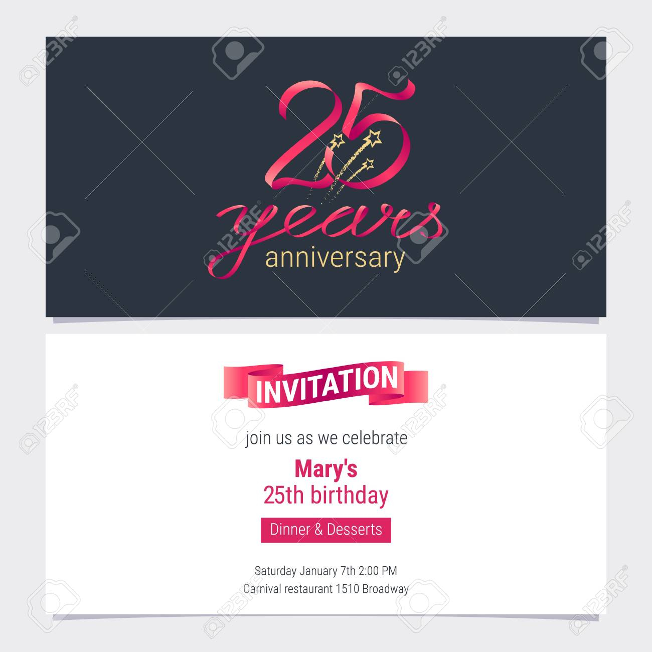 92 25th Birthday Party Invites Birthday Invitation Quotes Super throughout proportions 1300 X 1300