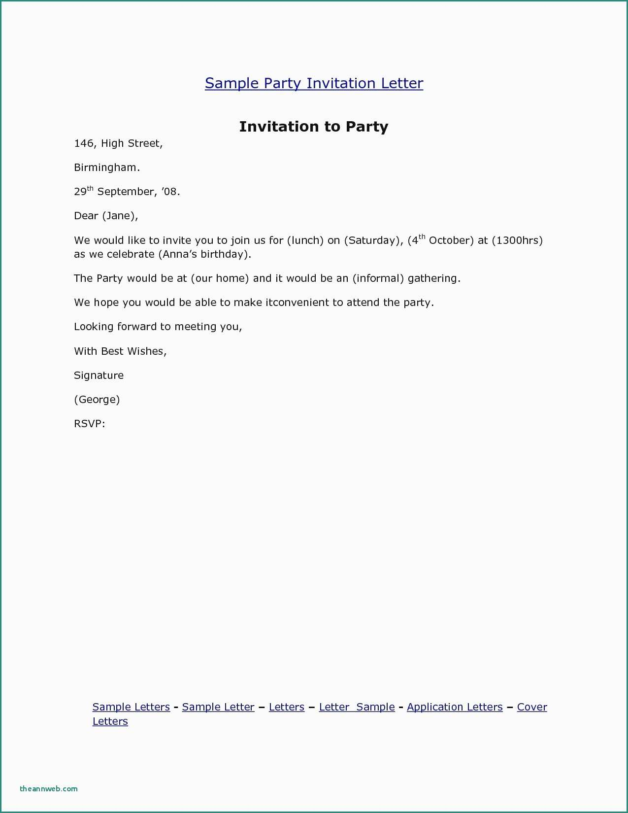 95 Make An Invitation Letter Dinner Party Example Free Printable For with regard to sizing 1275 X 1650