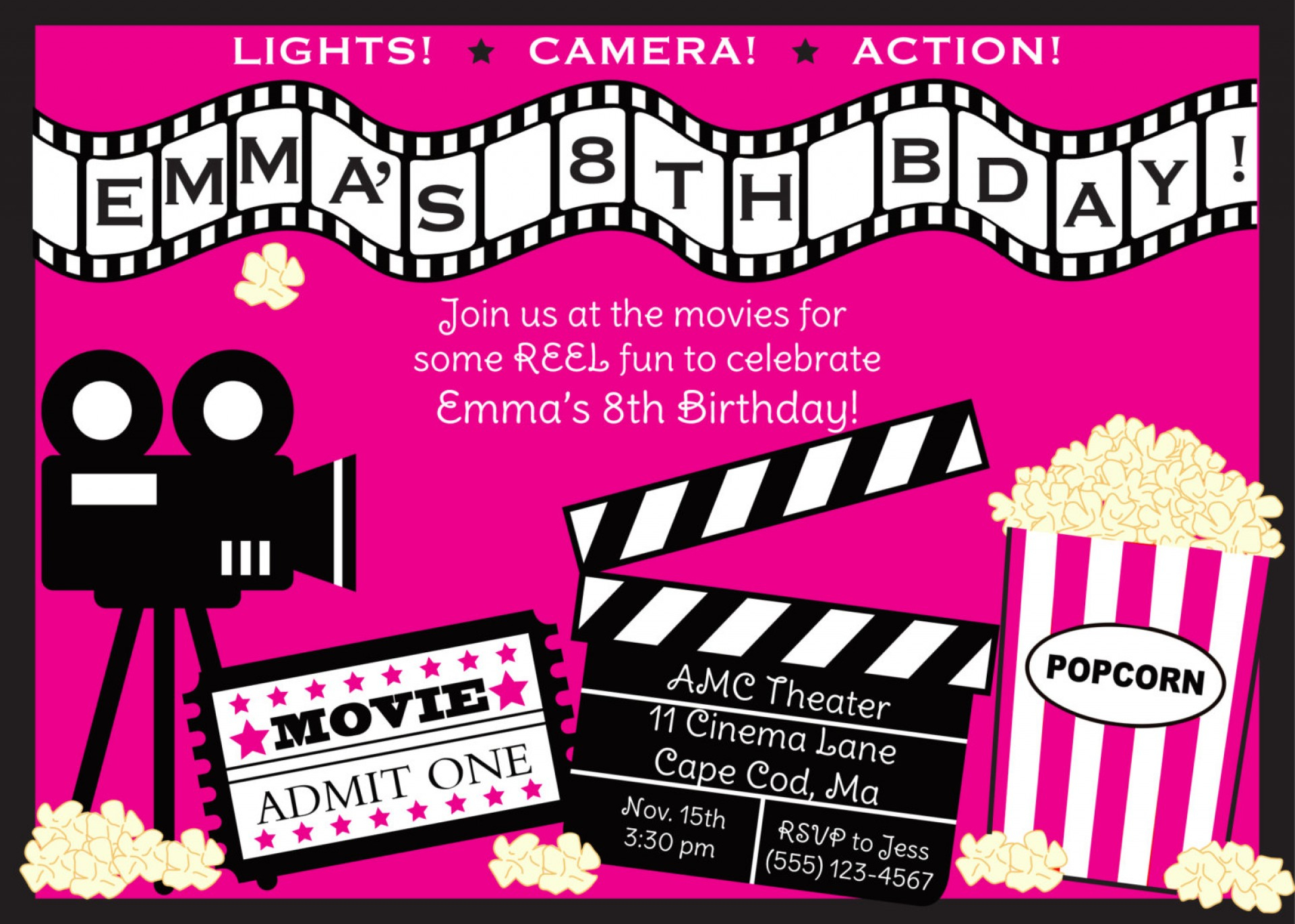 96 Make An Party Invitation Movie Template Customize For Party for dimensions 1920 X 1370