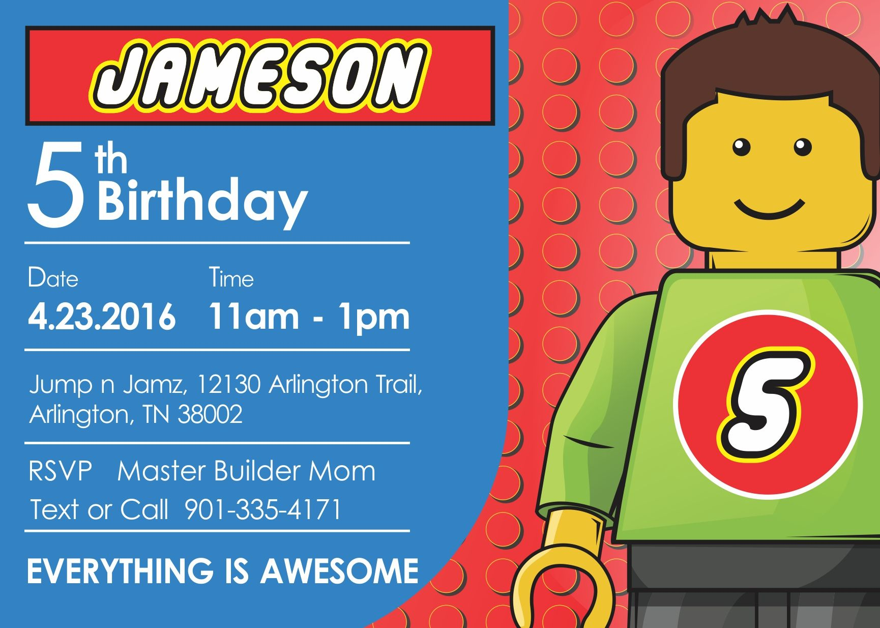 97 Create Amazing Free Party Invitation Templates Lego Free inside proportions 1730 X 1234