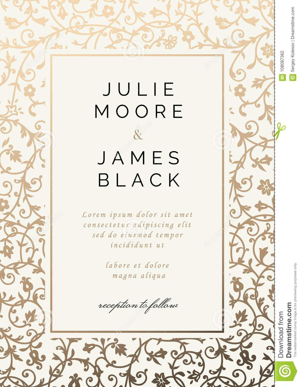 97 Special Vintage Wedding Invitation Template Templates For Vintage with proportions 1012 X 1300