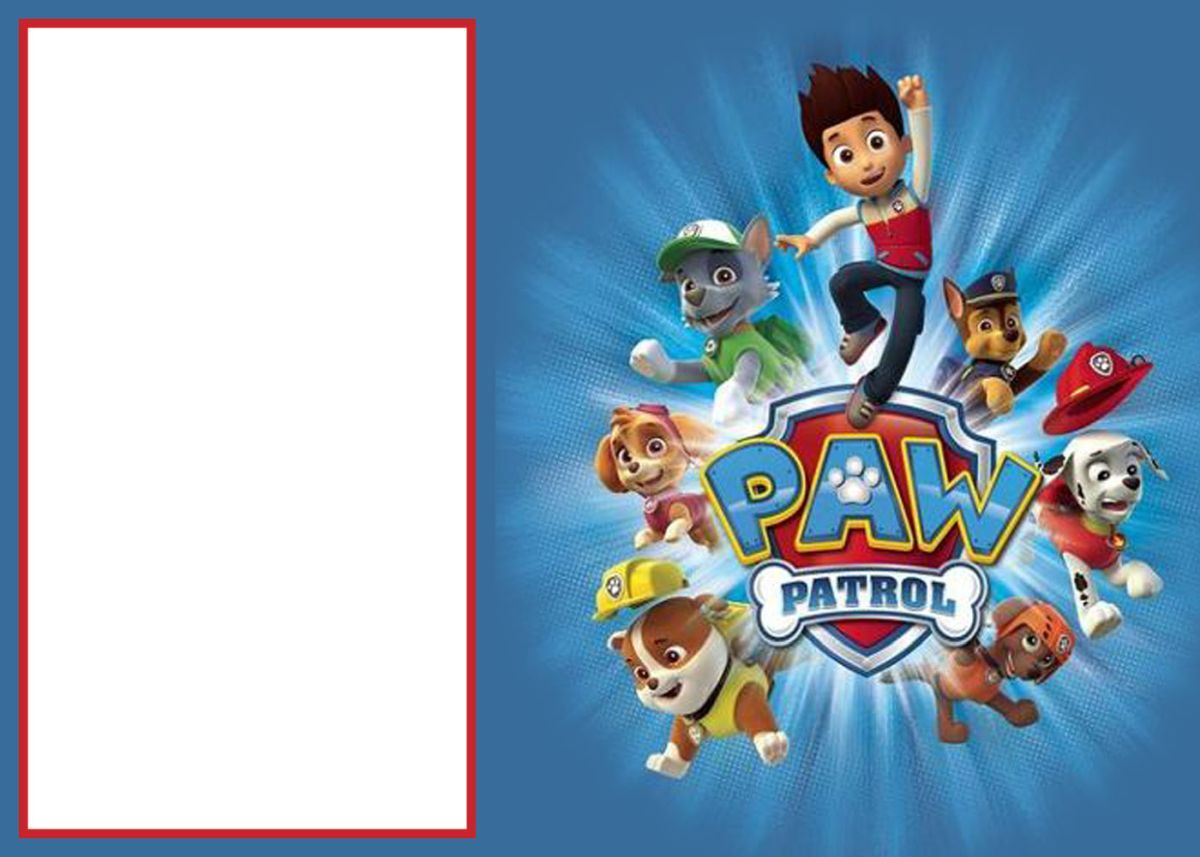 98 Find A Big Collection Of Free Paw Patrol Birthday Invitation throughout dimensions 1200 X 857