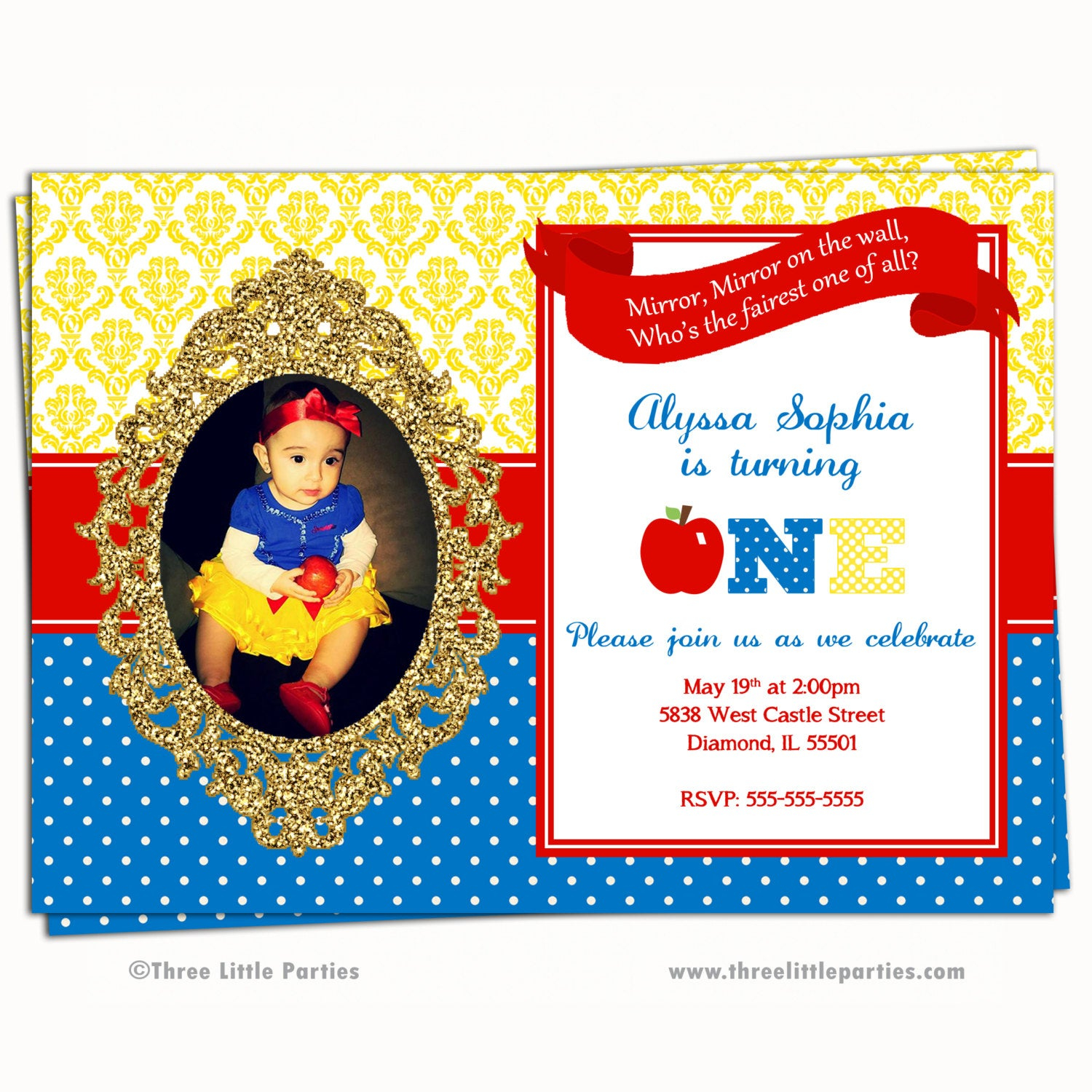 99 Create Custom Birthday Invitation Template Snow White Very Best intended for sizing 1500 X 1500