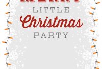 A Merry Little Party Free Printable Christmas Invitation Template intended for sizing 1080 X 1560