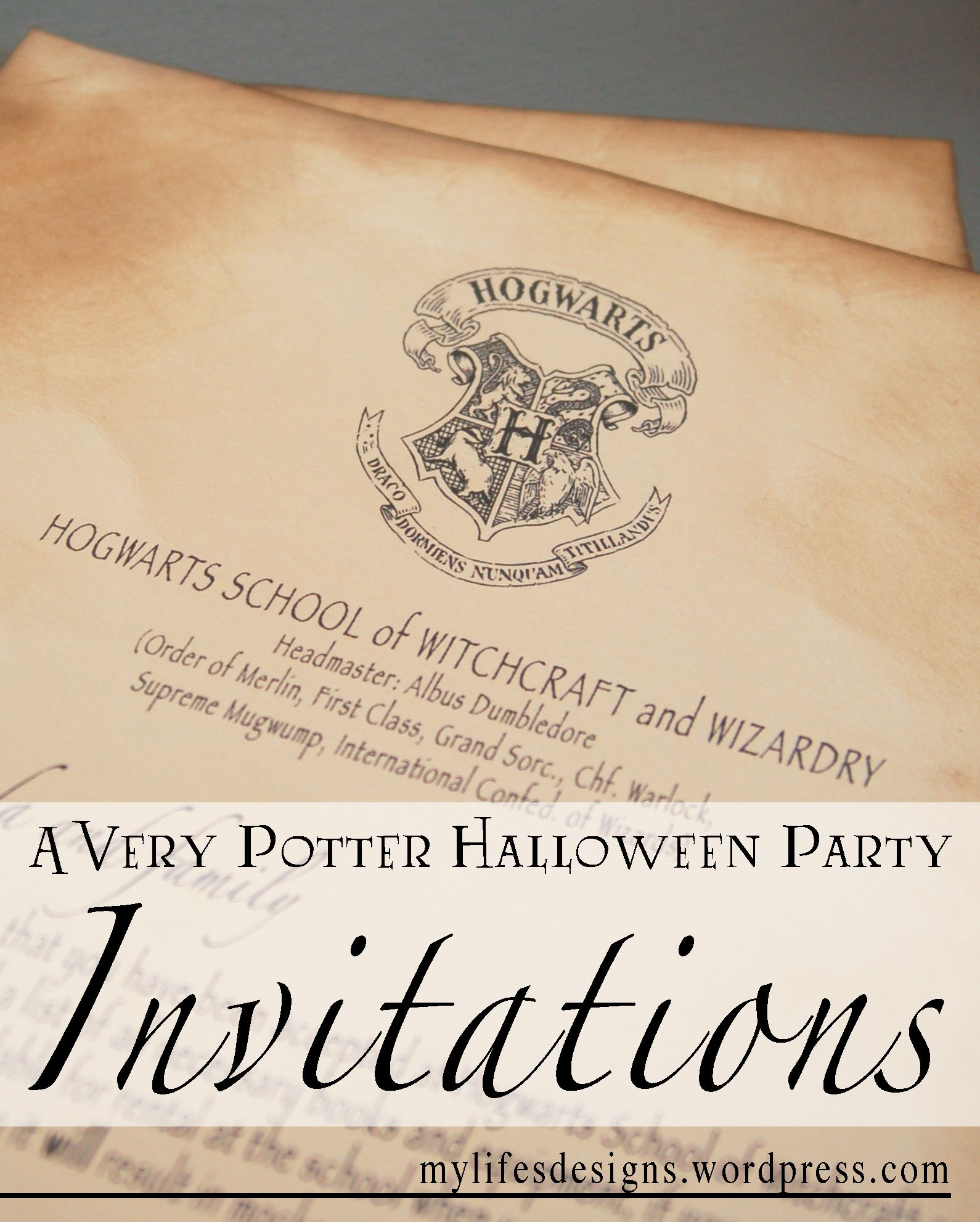 A Very Potter Halloween Party Invitations Diy Projects I Might regarding measurements 1590 X 1983