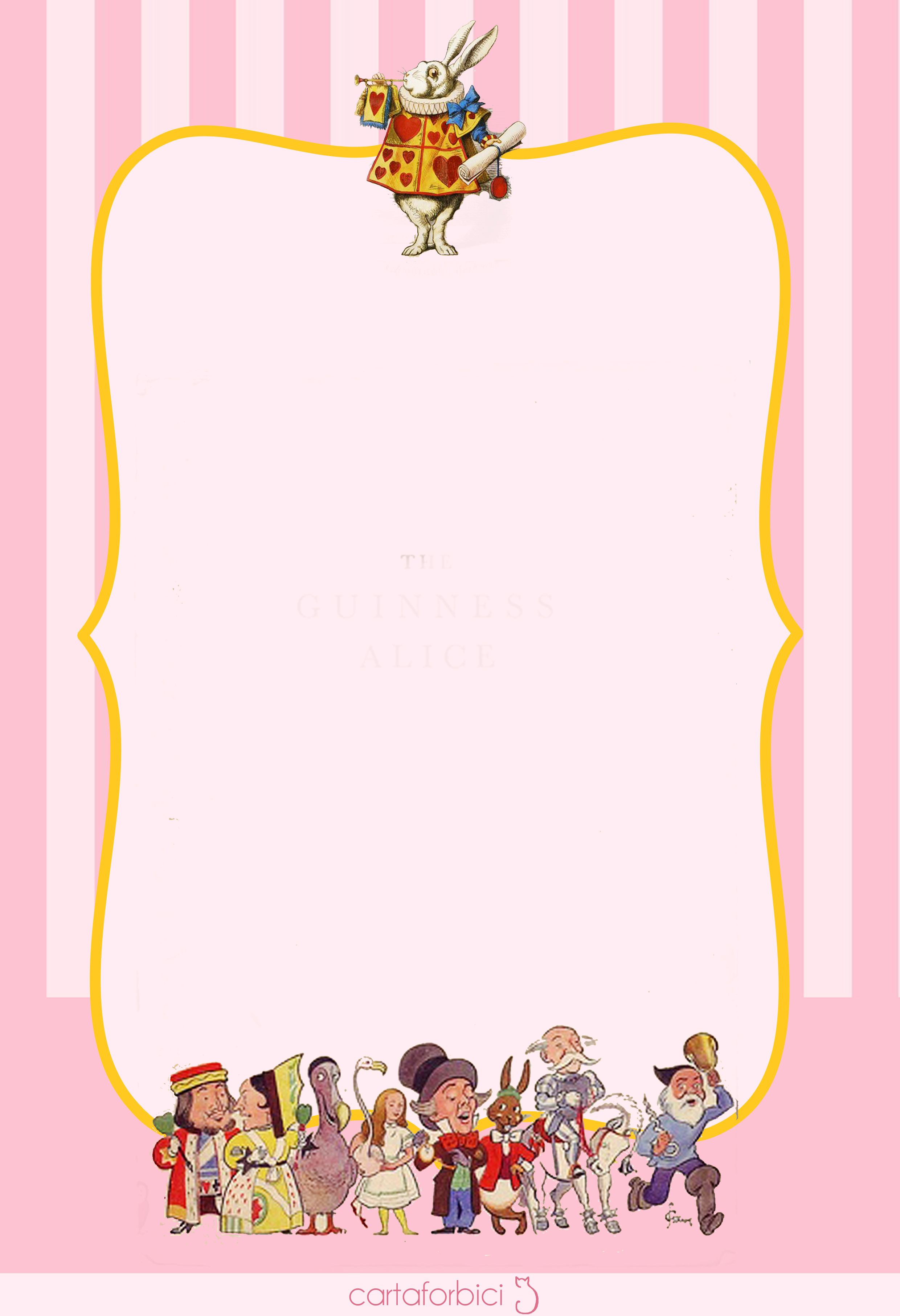 A Wonderland Birthday Printables 2 Fonts Printables Alice In with regard to sizing 2480 X 3626