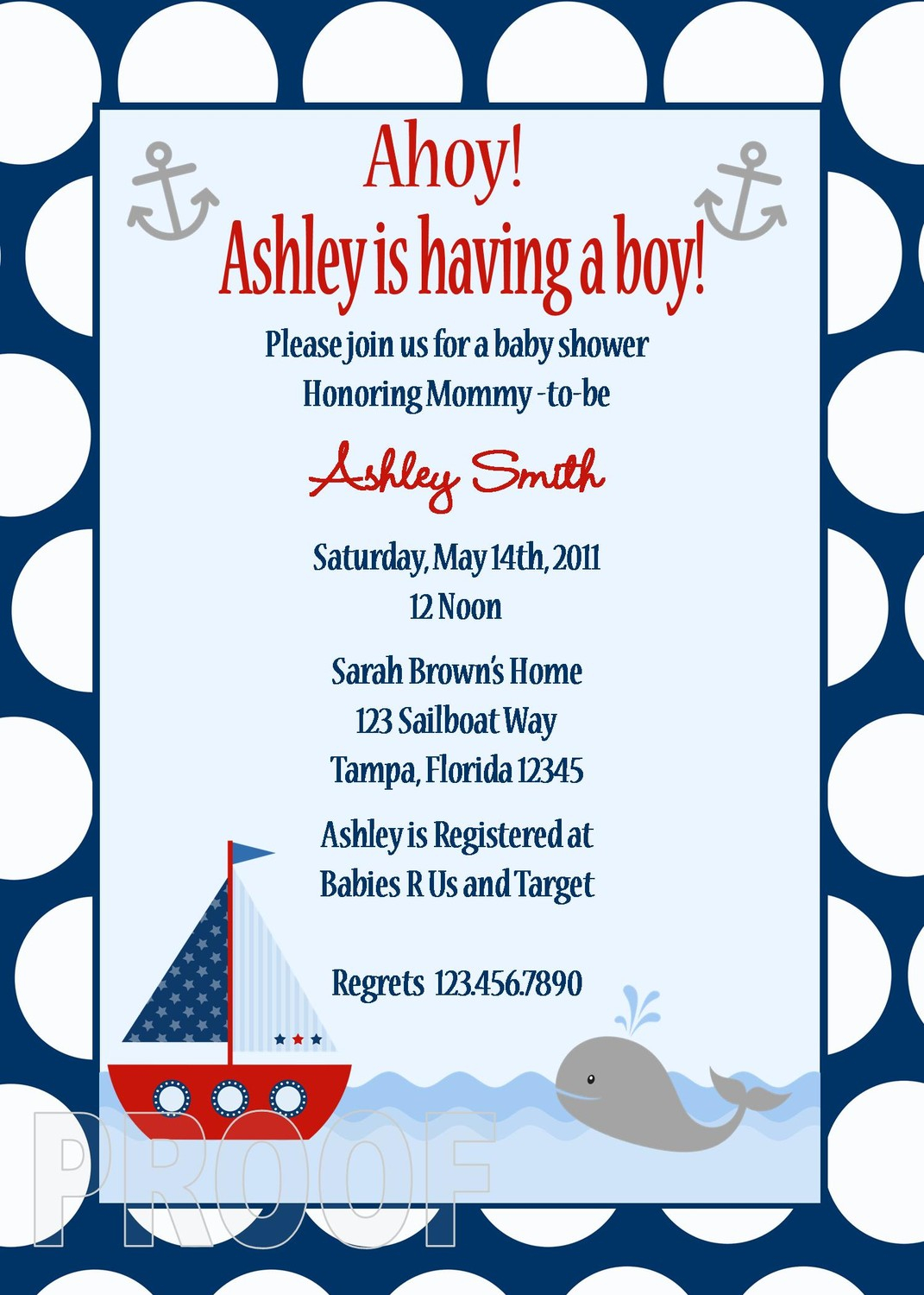 Ahoy Its A Boy Ba Shower Invitations Templates Ba Showers Design within proportions 1071 X 1500