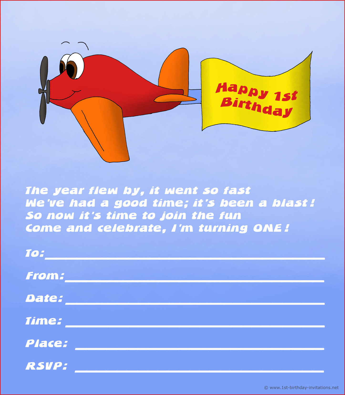 Airplane Birthday Invitation Template High Quality Free I Am within proportions 1447 X 1654