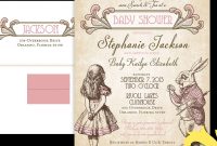 Alice In Wonderland Ba Shower Invitation Template Free Jelly 16 pertaining to size 1200 X 1200