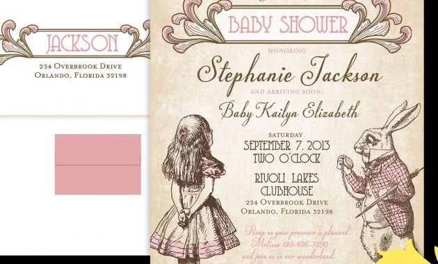 Alice In Wonderland Ba Shower Invitation Template Free Jelly 16 pertaining to size 1200 X 1200