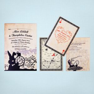 Alice In Wonderland Wedding Invitation Template Invitation pertaining to proportions 960 X 960