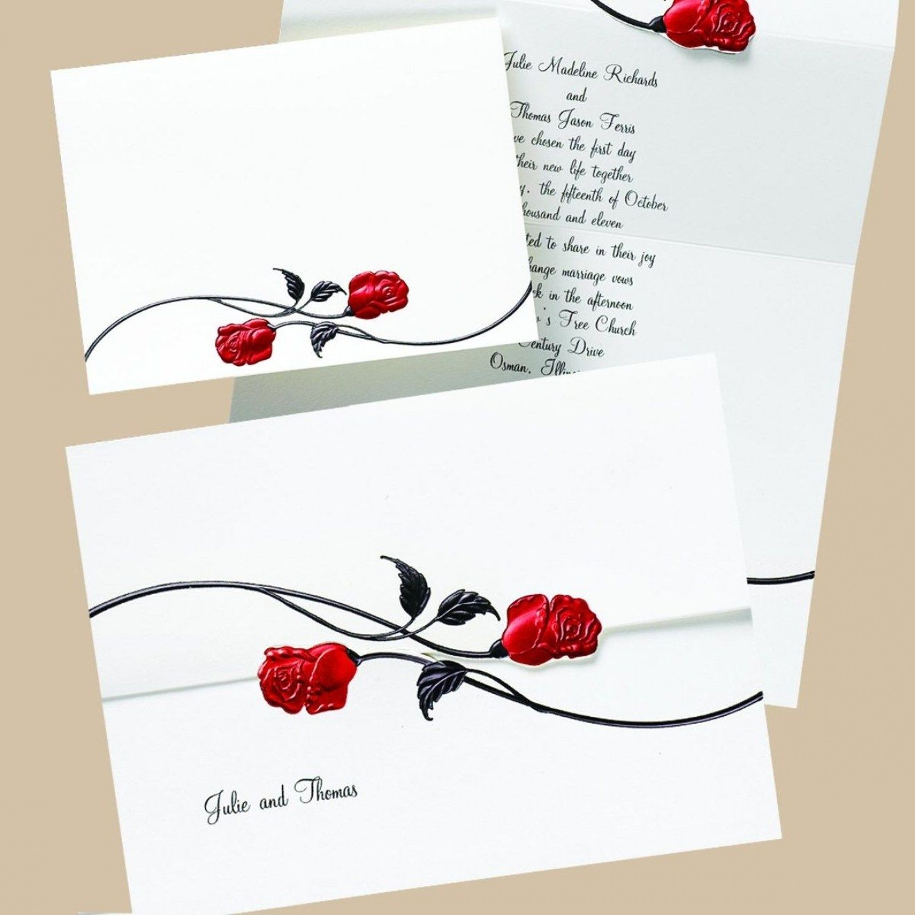 Amazing 30 Invitation Red Rose Wedding Wedding Invitation Design for proportions 1320 X 1320