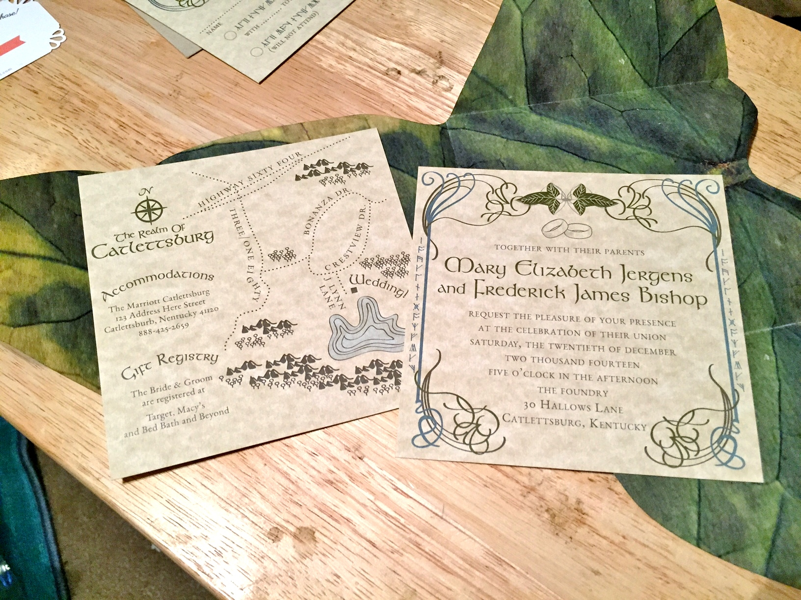 An Actual Review Of The Best Lord Of The Rings Wedding Invitation with sizing 1632 X 1224