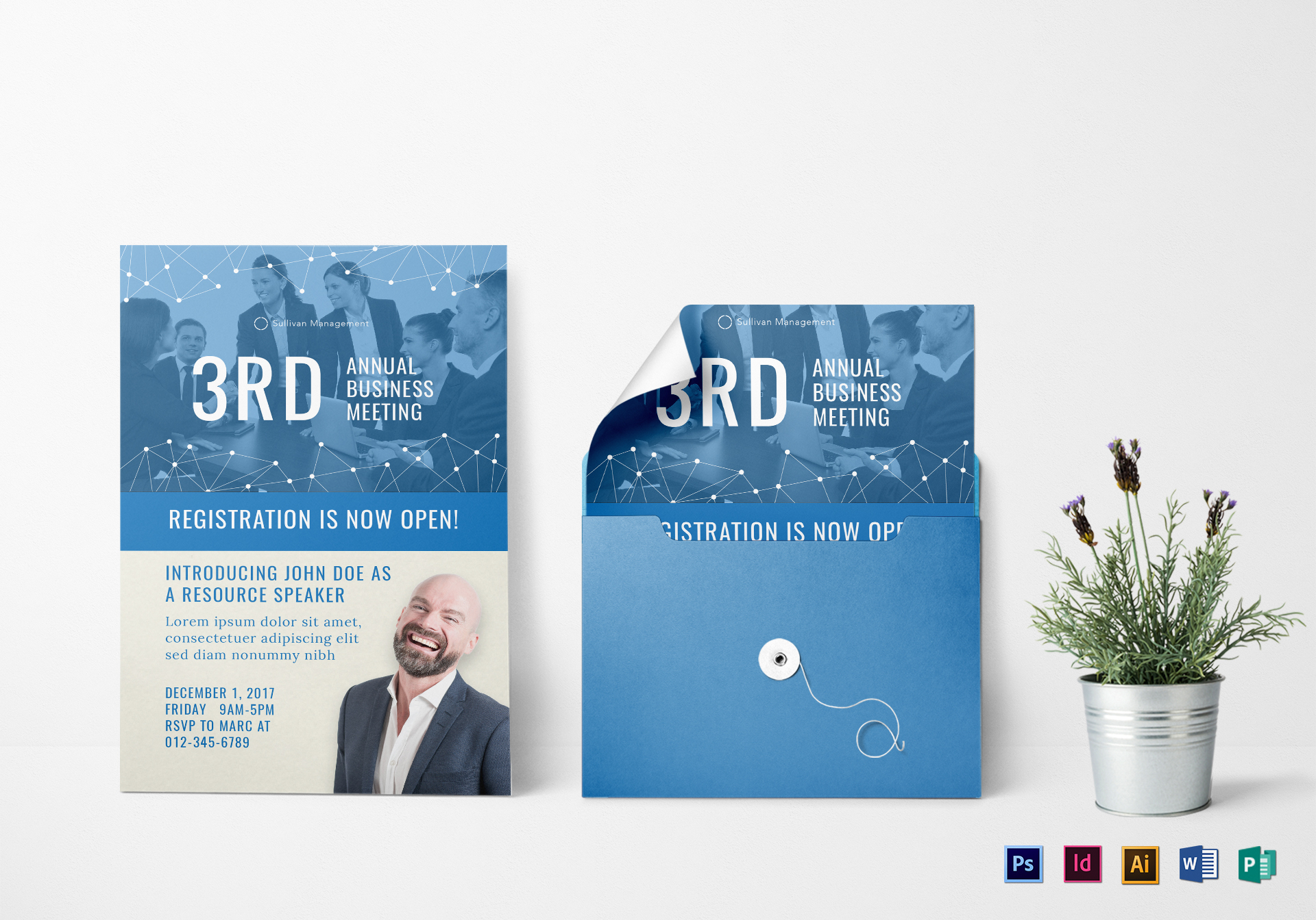 Annual Business Meeting Invitation Design Template In Psd Word for measurements 1920 X 1344