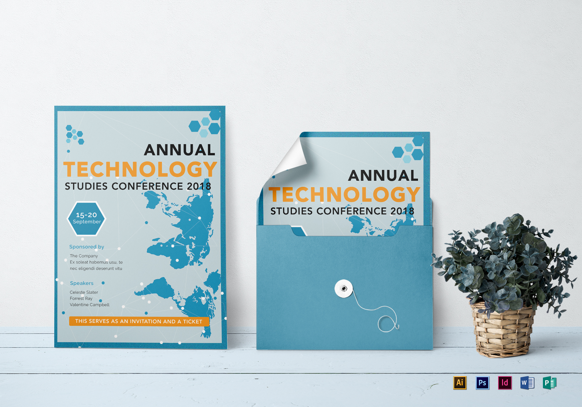 Annual Conference Invitation Design Template In Psd Word Publisher pertaining to measurements 1920 X 1344