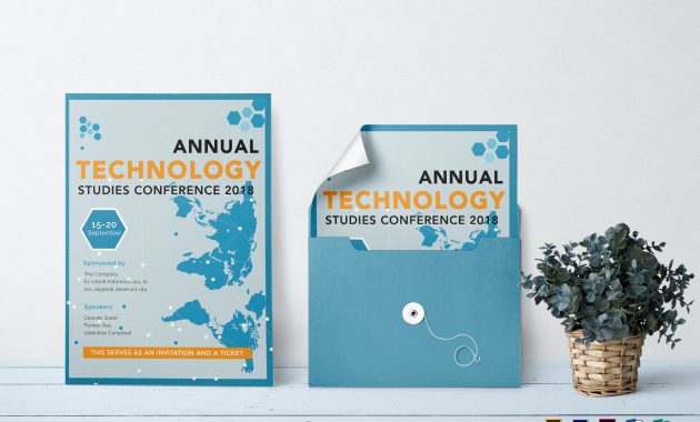 Annual Conference Invitation Design Template In Psd Word Publisher with regard to proportions 1920 X 1344