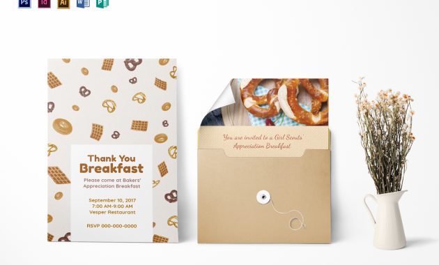 Appreciation Breakfast Invitation Design Template In Psd Word with measurements 1920 X 1344