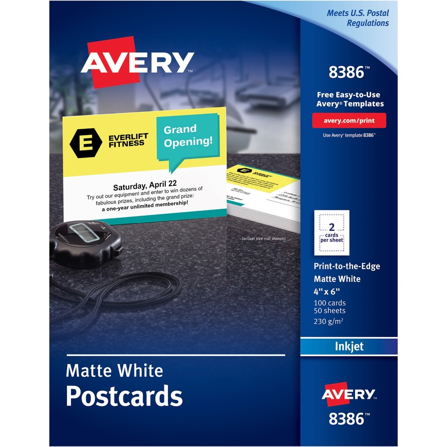 Avery 8386 Avery Print To The Edge Postcard Ave8386 Ave 8386 for measurements 900 X 900