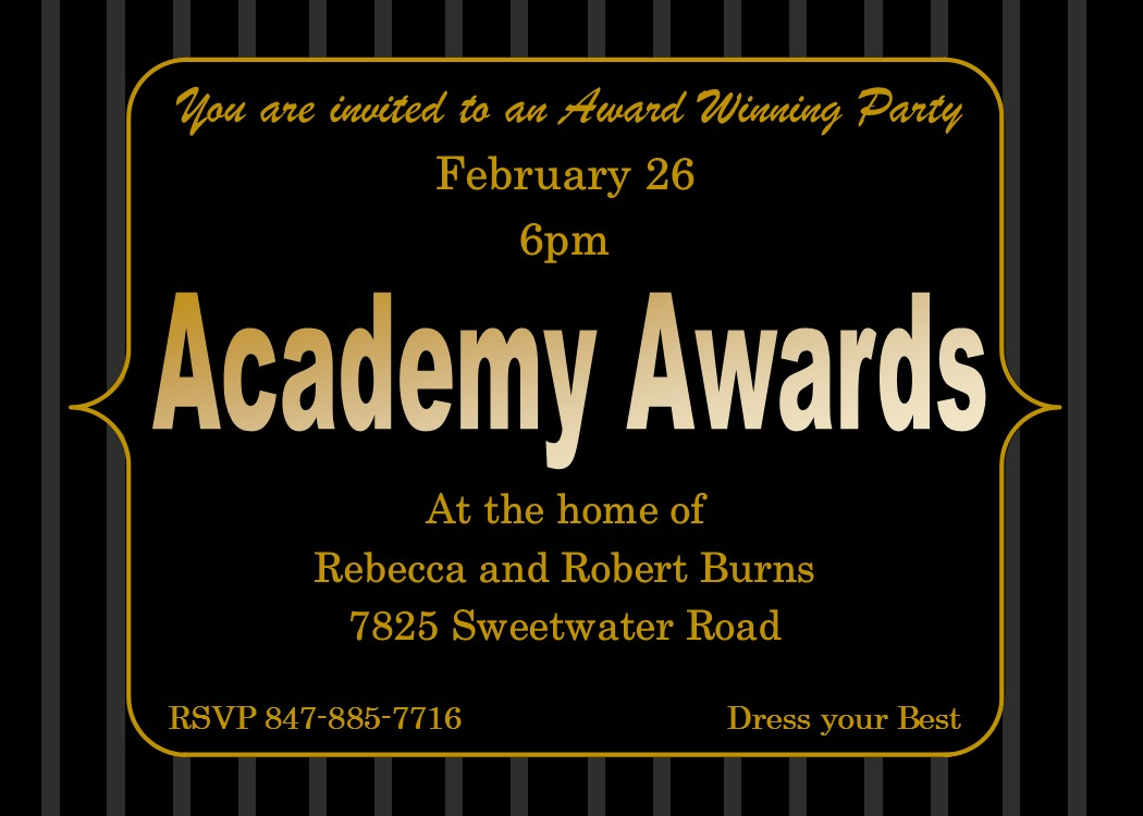 Awards Ceremony Invitations Templates with sizing 1050 X 750