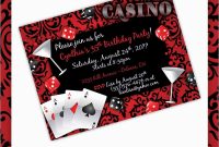 Awesome Casino Night Invitation Template Free Best Of Template pertaining to sizing 1000 X 1000