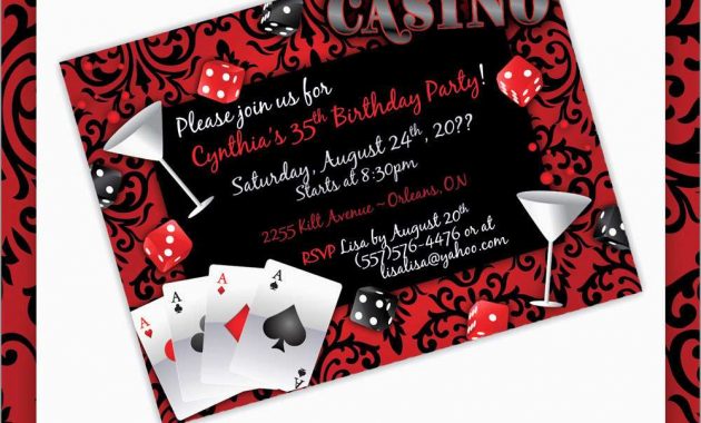 Awesome Casino Night Invitation Template Free Best Of Template pertaining to sizing 1000 X 1000