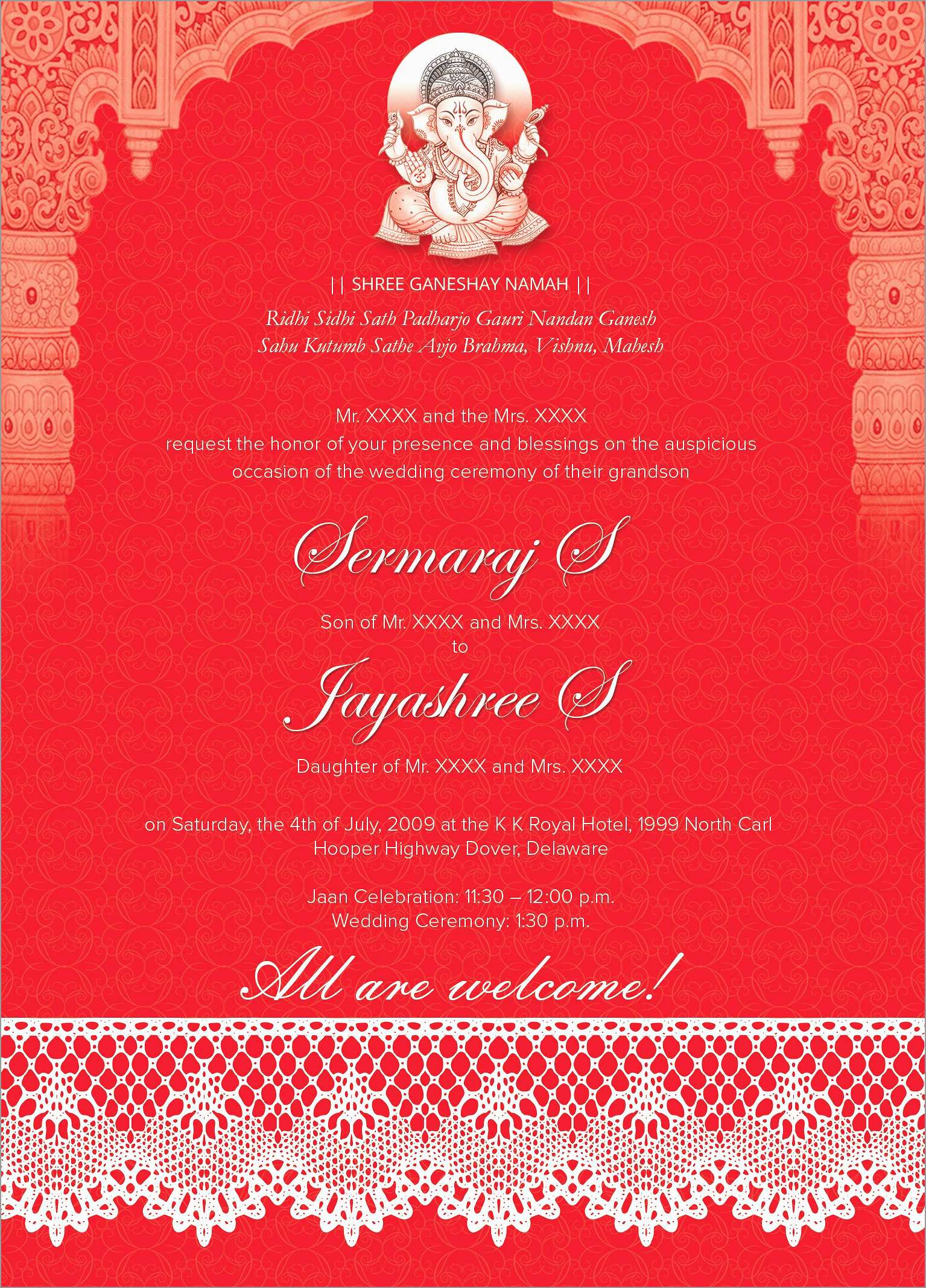 Awesome Editable Hindu Wedding Invitation Cards Templates Free in dimensions 1535 X 2135