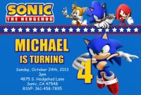 Awesome Free Template Sonic The Hedgehog Birthday Invitations inside dimensions 1280 X 853