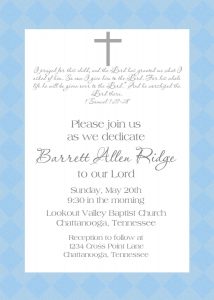 Ba Dedication Invitation Ba Ba Dedication Invitation Ba pertaining to measurements 1071 X 1500
