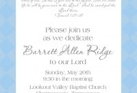 Ba Dedication Invitation Ba Ba Dedication Invitation Ba with sizing 1071 X 1500