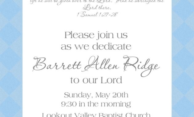 Ba Dedication Invitation Ba Ba Dedication Invitation Ba with sizing 1071 X 1500