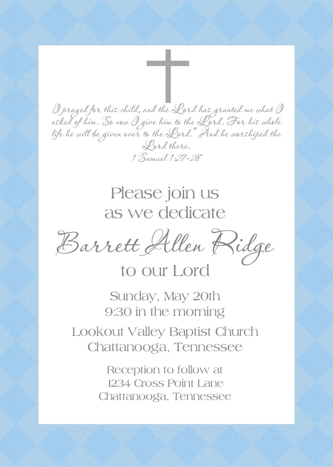 Ba Dedication Invitation Ba Ba Dedication Invitation Ba with sizing 1071 X 1500