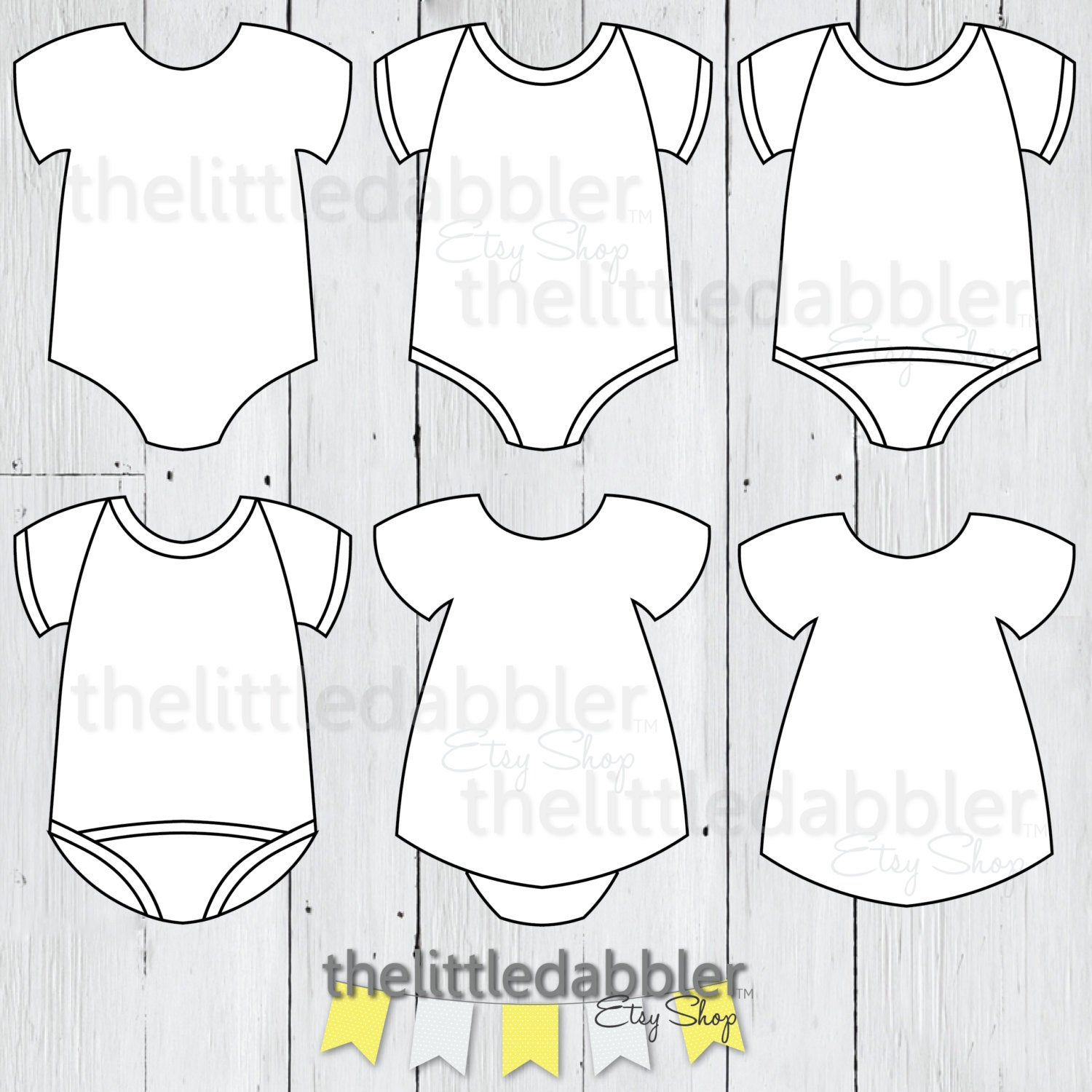 Ba Onesie And Dress Templates Ba Shower Onesie Banner Etsy for size 1500 X 1500