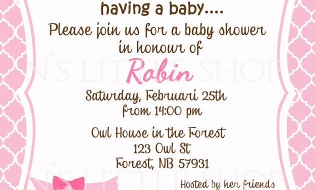 Ba Shower Cards Invitations Granizmondal within sizing 1000 X 1500