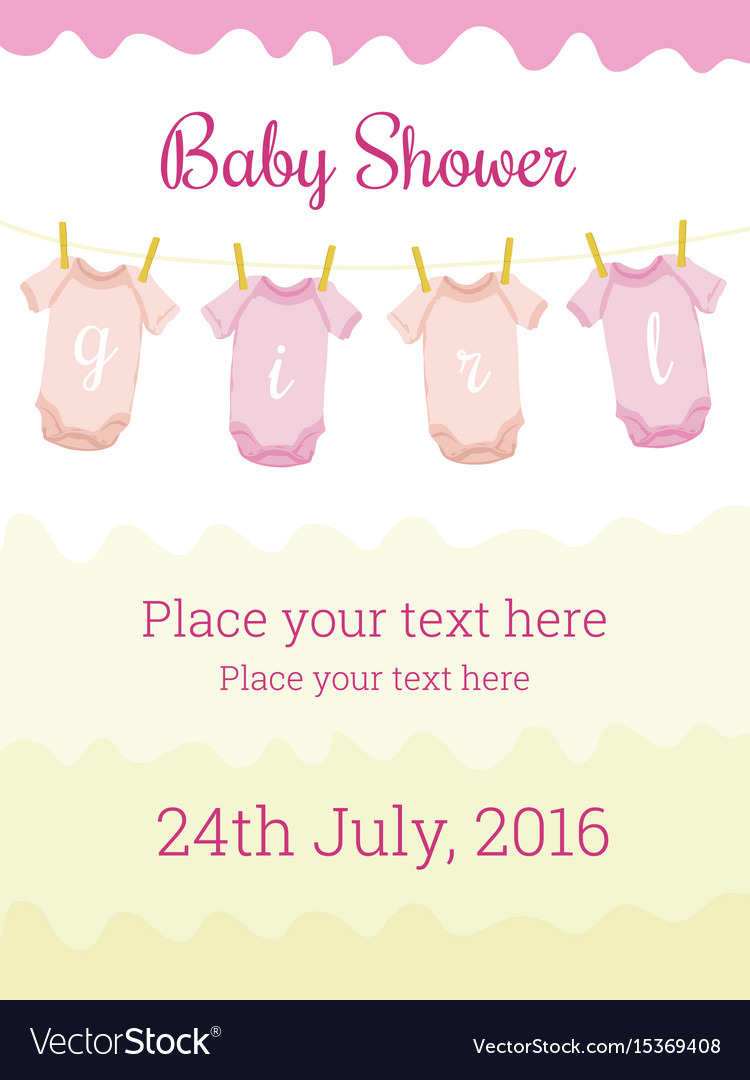 Ba Shower Invitation Card Template For Ba Girl inside proportions 750 X 1080