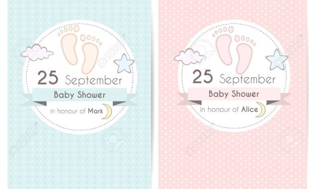 Ba Shower Invitation Cards Template For Scrapbooking With within measurements 1300 X 1300