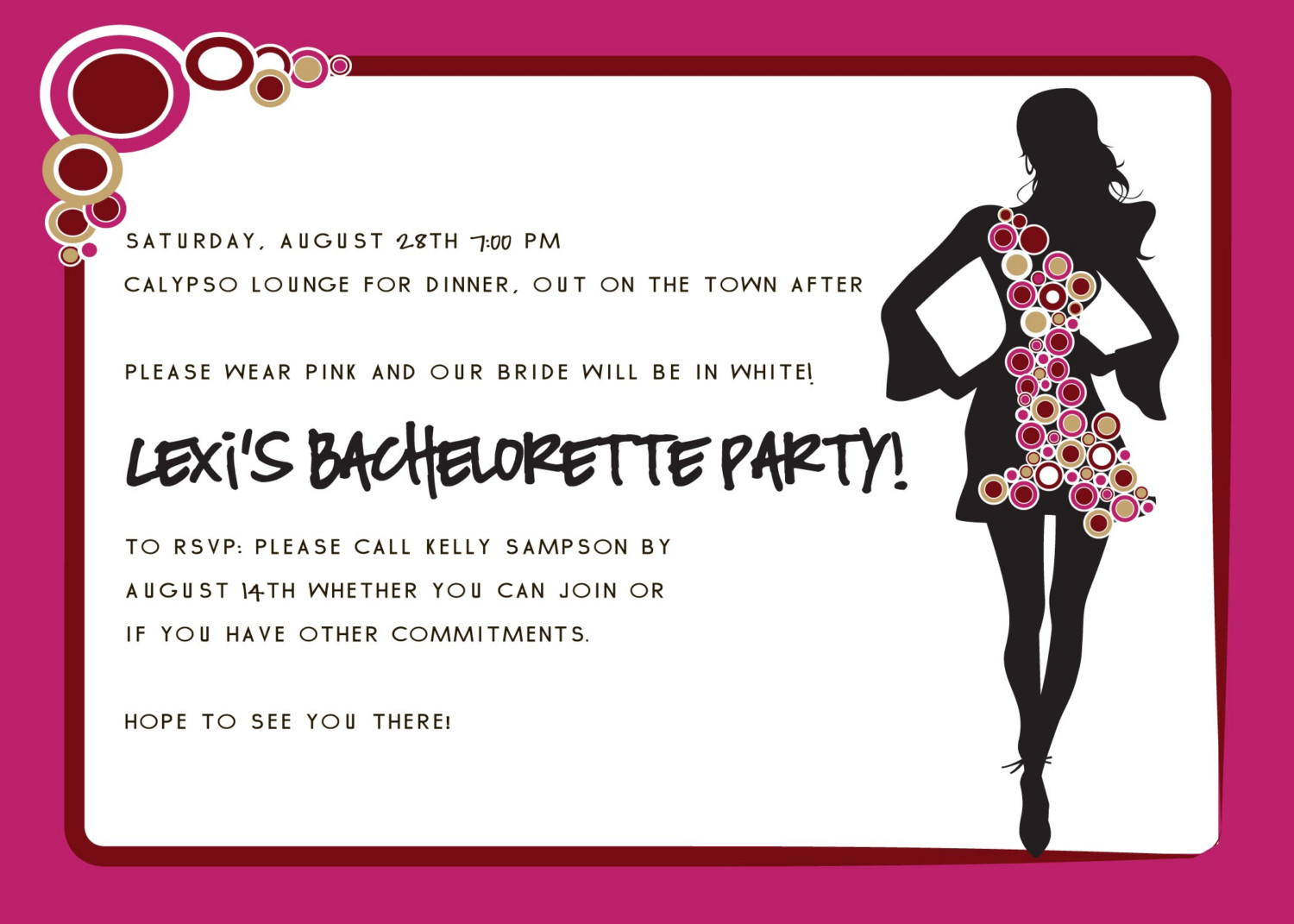 Bachelorette Party Invite Wording Party Invitation Collection intended for measurements 1500 X 1071