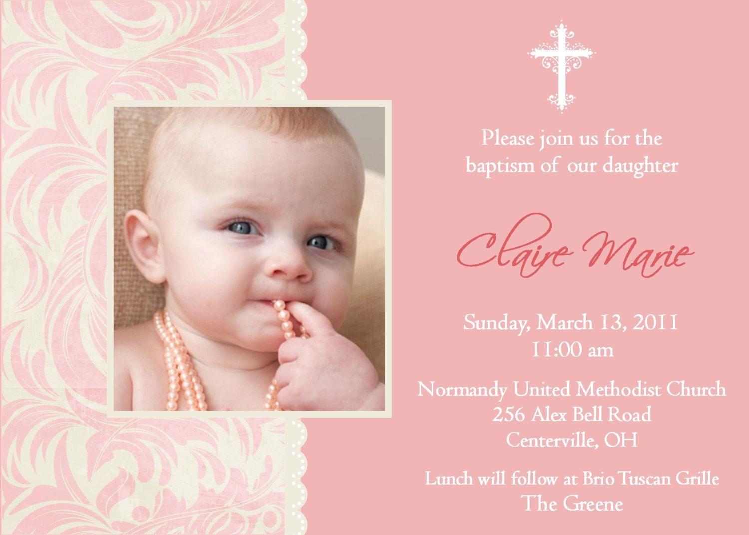 Baptism Invitation Templates Word Baptism Invitations Baptism within measurements 1500 X 1071