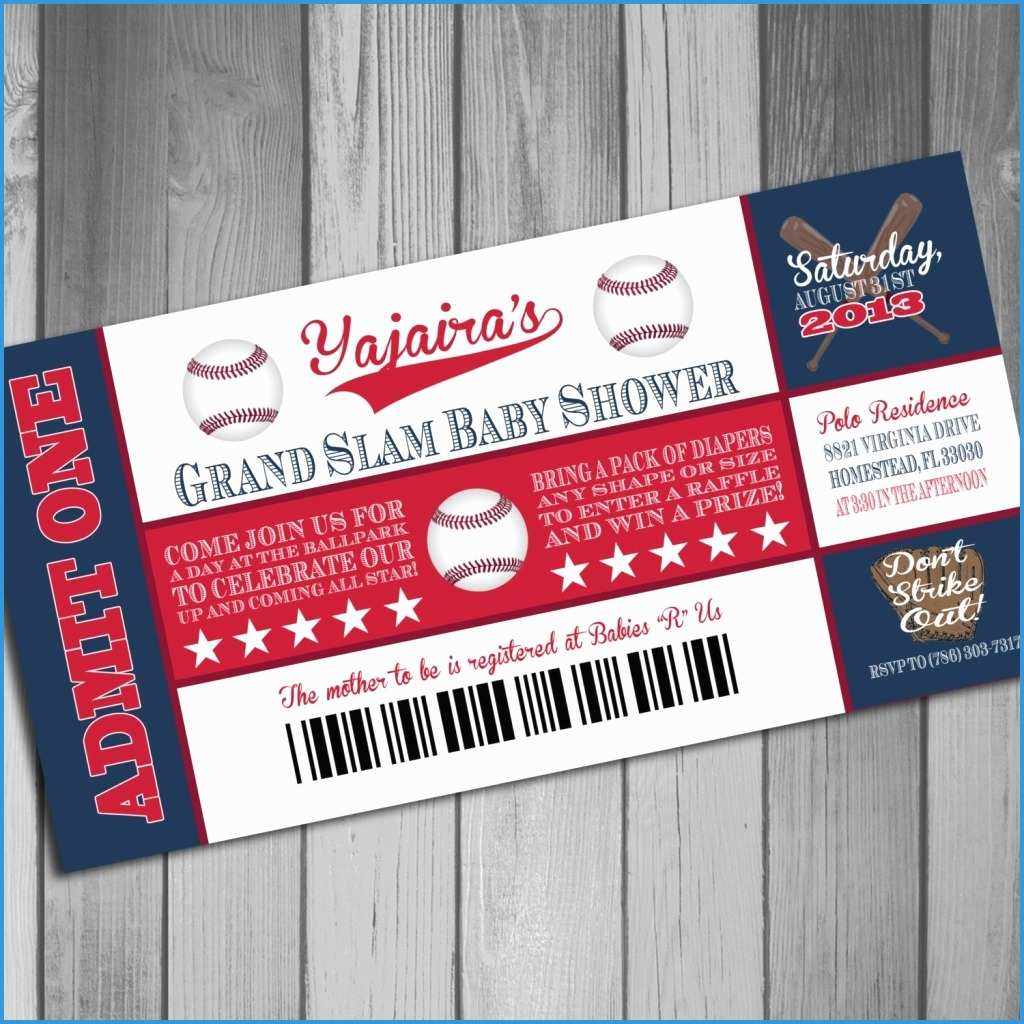 Baseball Ticket Invitation Template Free Best Baseball Ticket inside dimensions 1024 X 1024