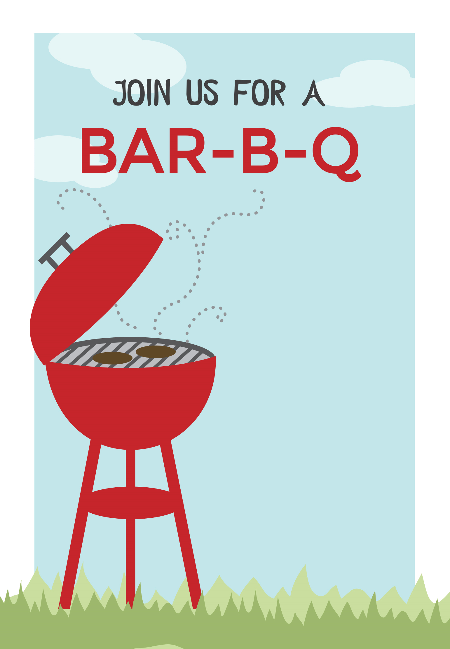 Bbq Cookout Free Printable Bbq Party Invitation Template throughout sizing 1542 X 2220