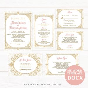 Be Our Guest Royal Wedding Invitation Template Printable Etsy with regard to dimensions 2000 X 2000