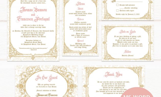 Be Our Guest Royal Wedding Invitation Template Printable Etsy with regard to dimensions 2000 X 2000