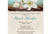 Beach Theme Bridal Shower Invitations For Your Extraordinary Bridal inside sizing 2175 X 2175